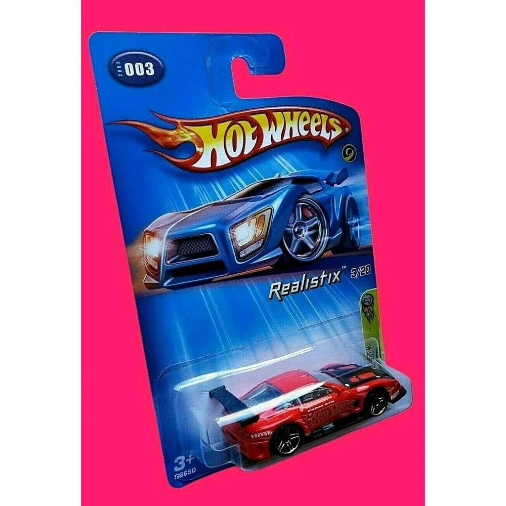 Hot Wheels FERRARI 575 GTC RED 003 2005 FIRST EDITIONS REALISTIX 3/20 1:64 G6690